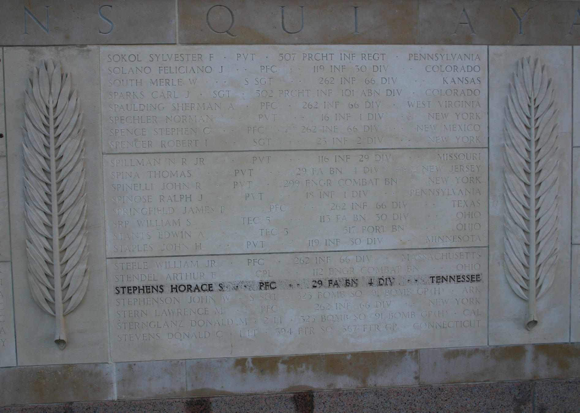 stephens horace s