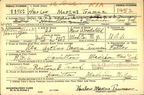 TRUMAN Harlow M