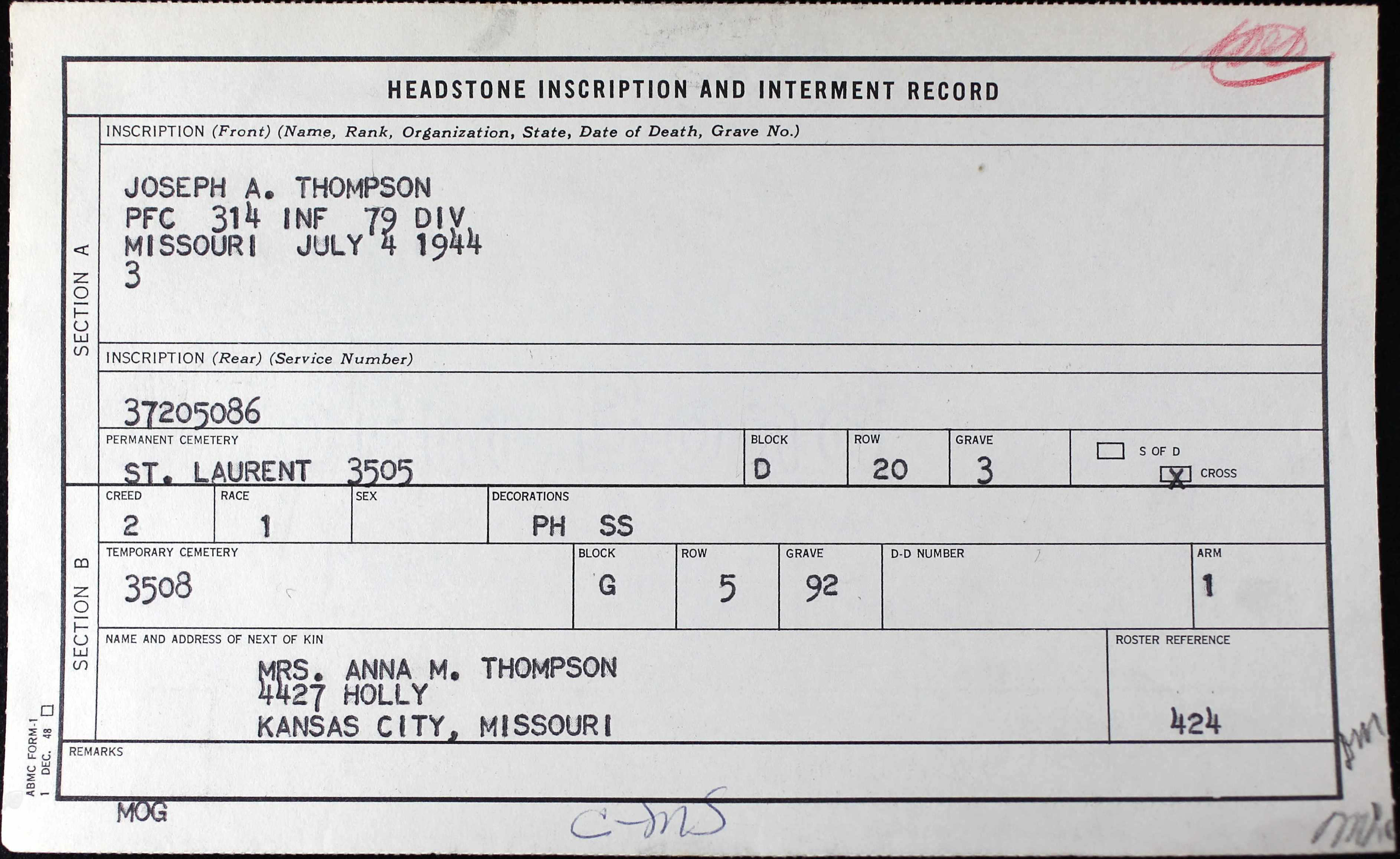 thompson joseph 1