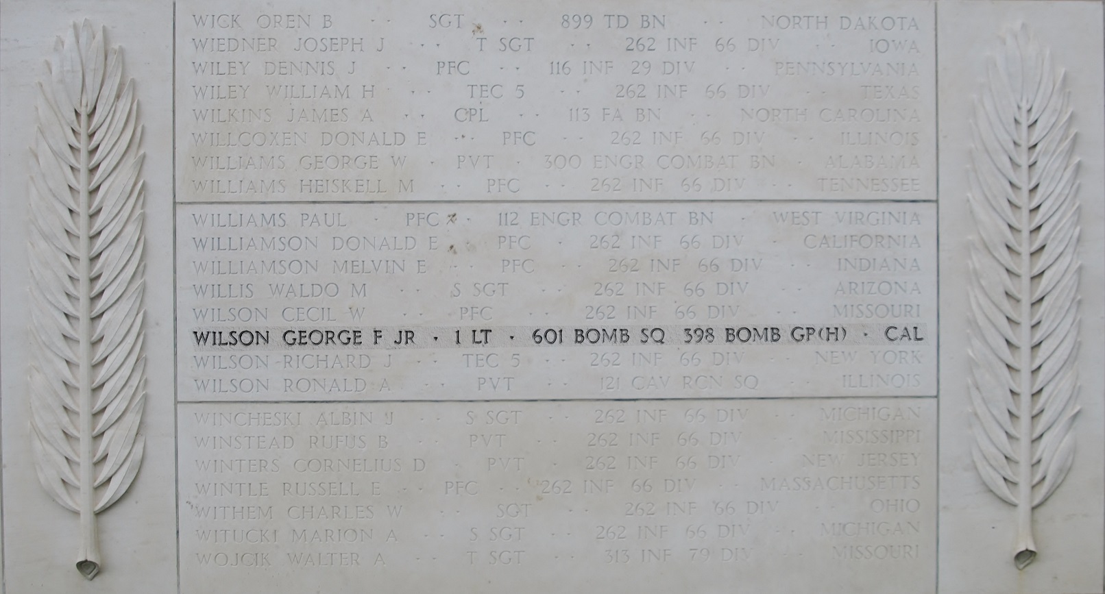 WILSON George Frank