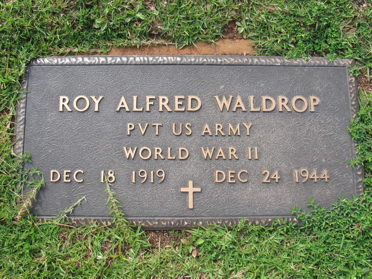 waldrop roy alfred stele