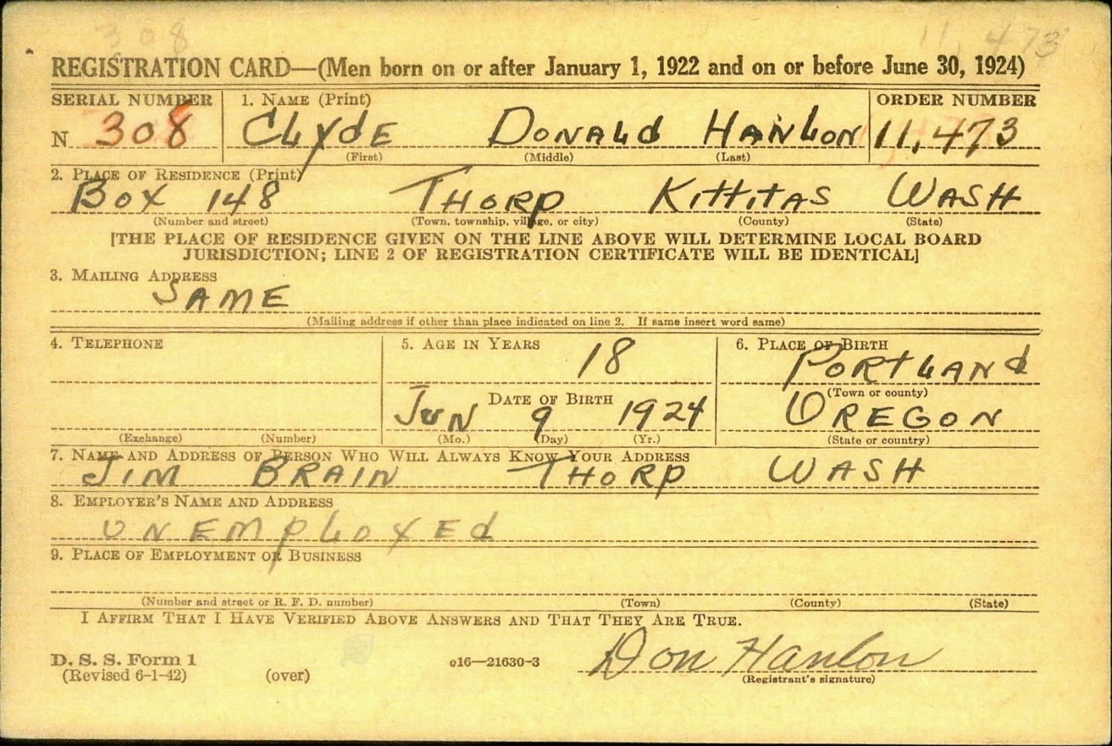 hanlon ernest e