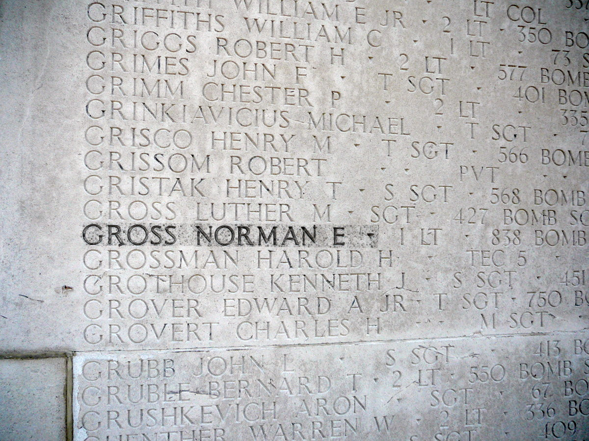 GROSS Norman E - 838 BS 487 BGH