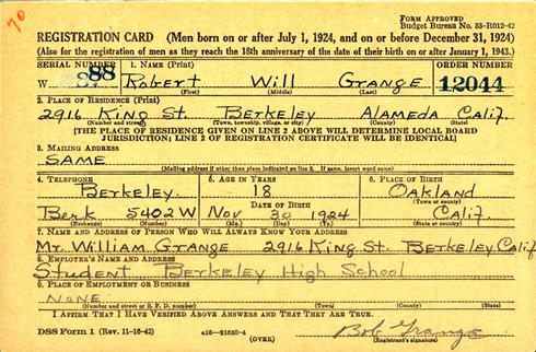grange robert w