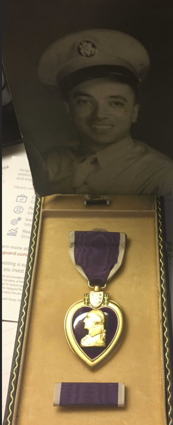 Purple Heart with Oak Leaf Cluster.