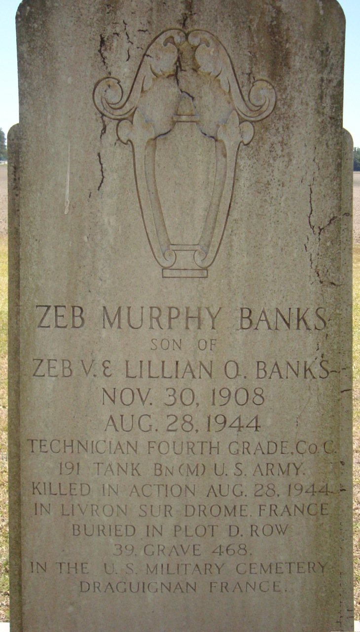 BANKS Zeb M - 191 TB