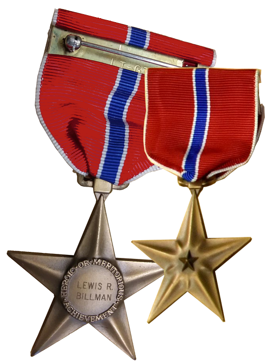 BILLMAN Lewis R purple heart