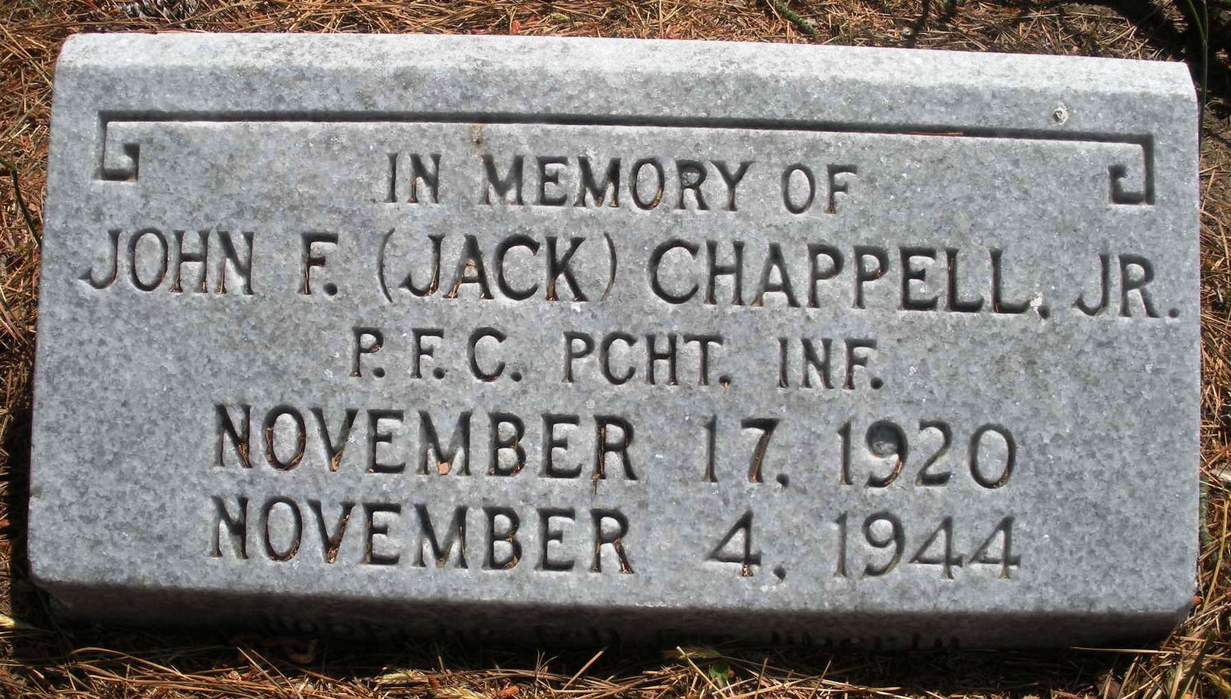 CHAPPELL  John F - 551 PIR