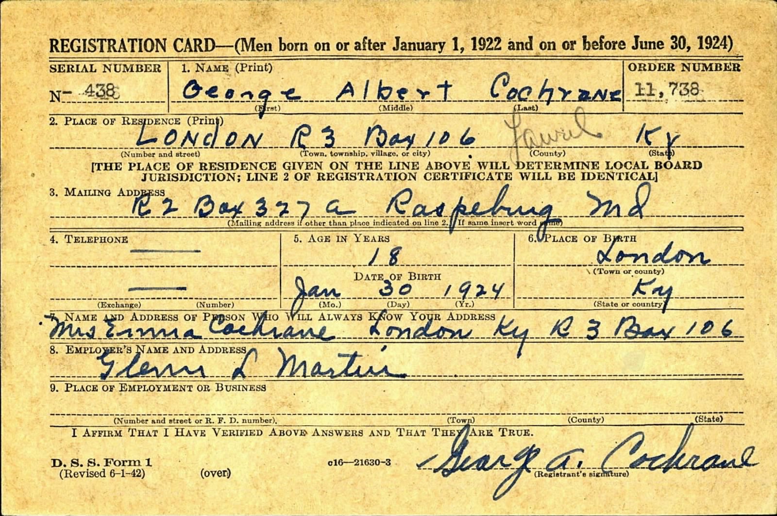 COCHRANE_George_A
