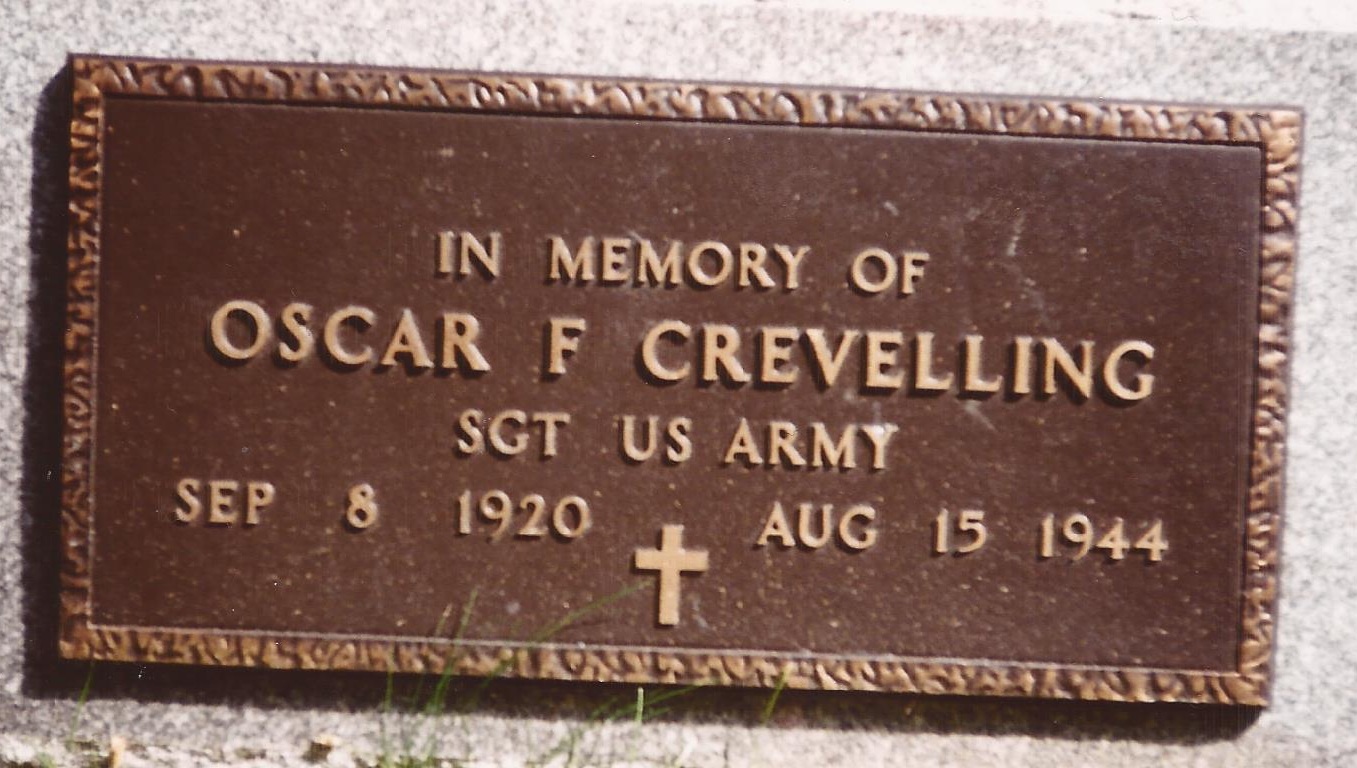 CREVELLING Oscar F