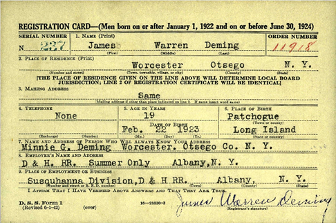 DEMING James W 