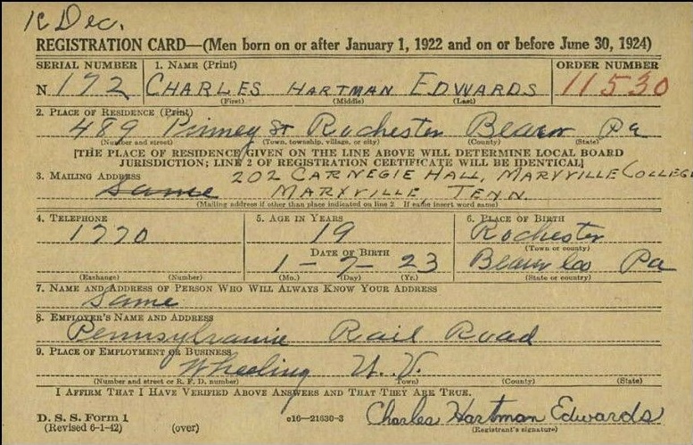 EDWARDS Charles H