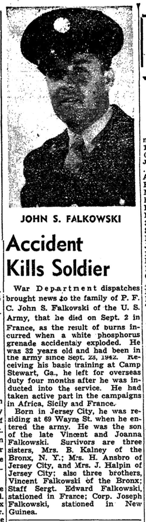 FALKOWSKI John S