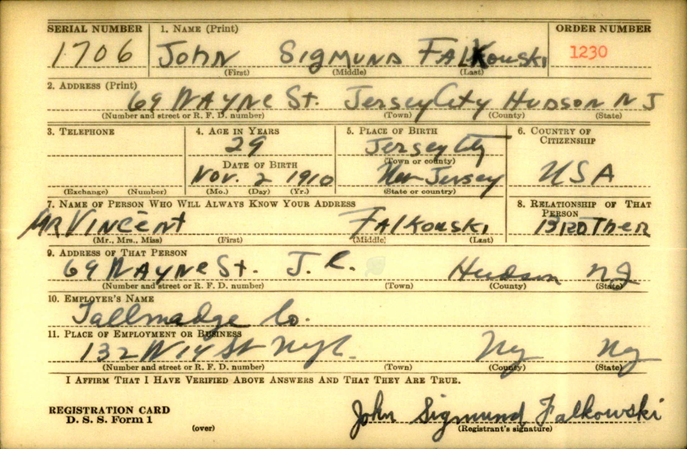 FALKOWSKI John S