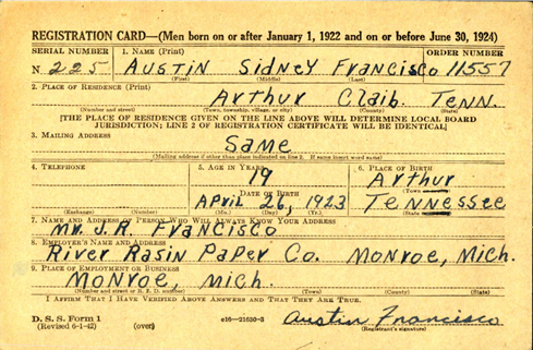 FRANCISCO Austin S - 143 IR 36 ID