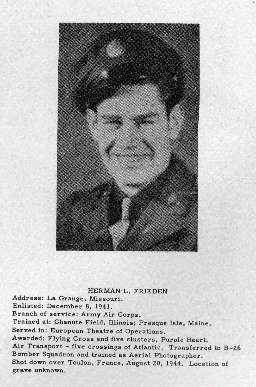 FRIEDEN Herman L