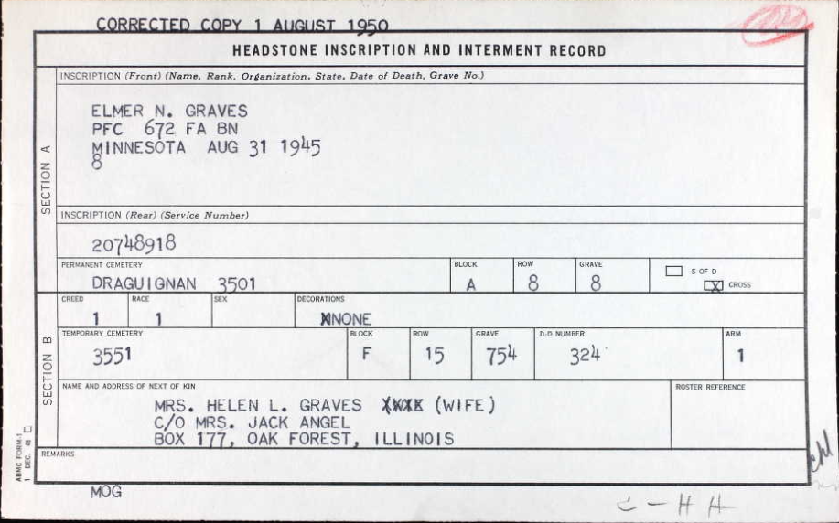 graves elmer n w