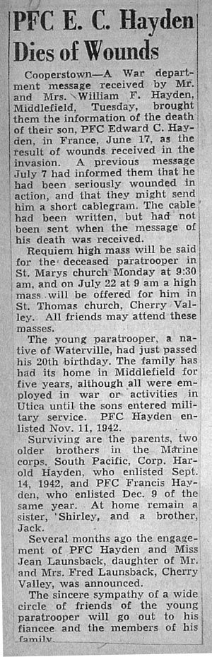 hayden edward c