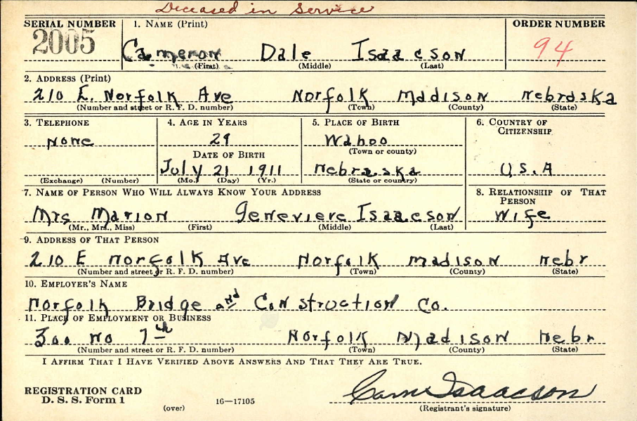 Isaacson Cameron