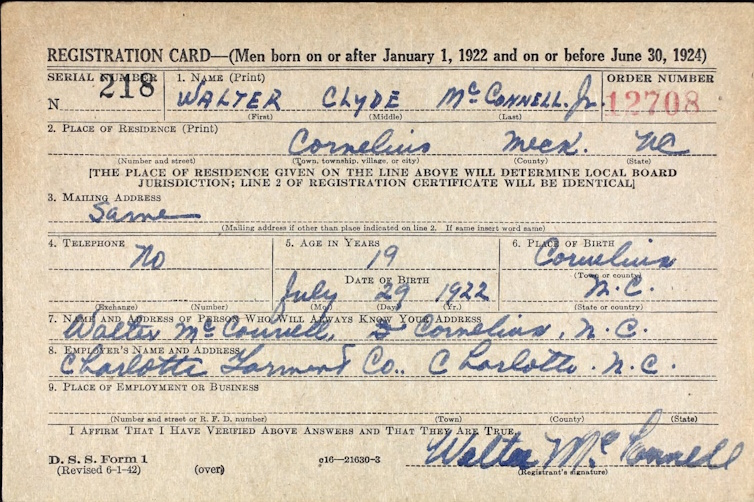 McCONNELL Walter C