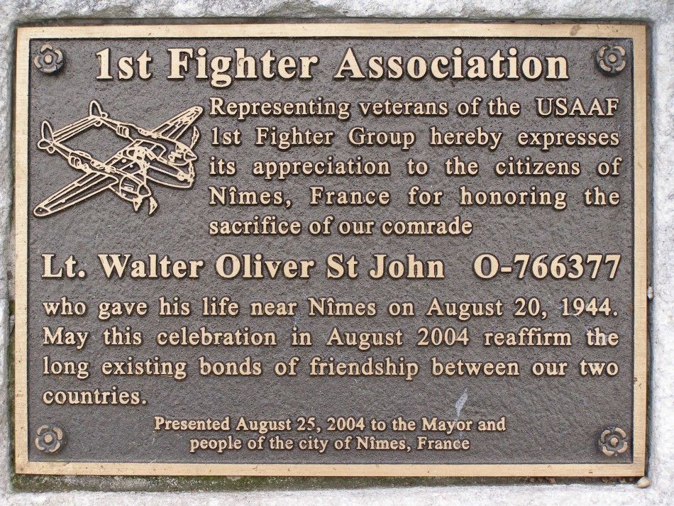 St JOHN Walter O - stele