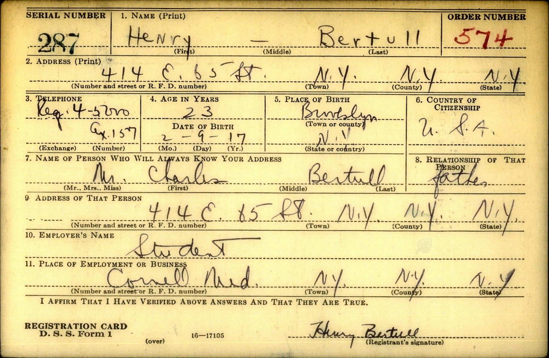 BERTULL Henry - 69 Si Bat