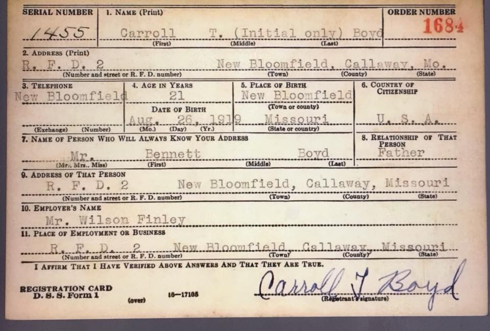 boyd carroll t info