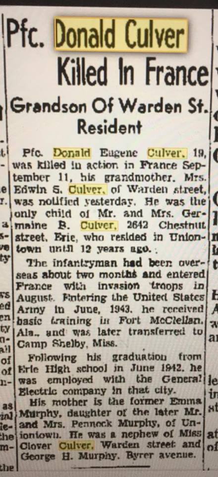 CULVER donald presse