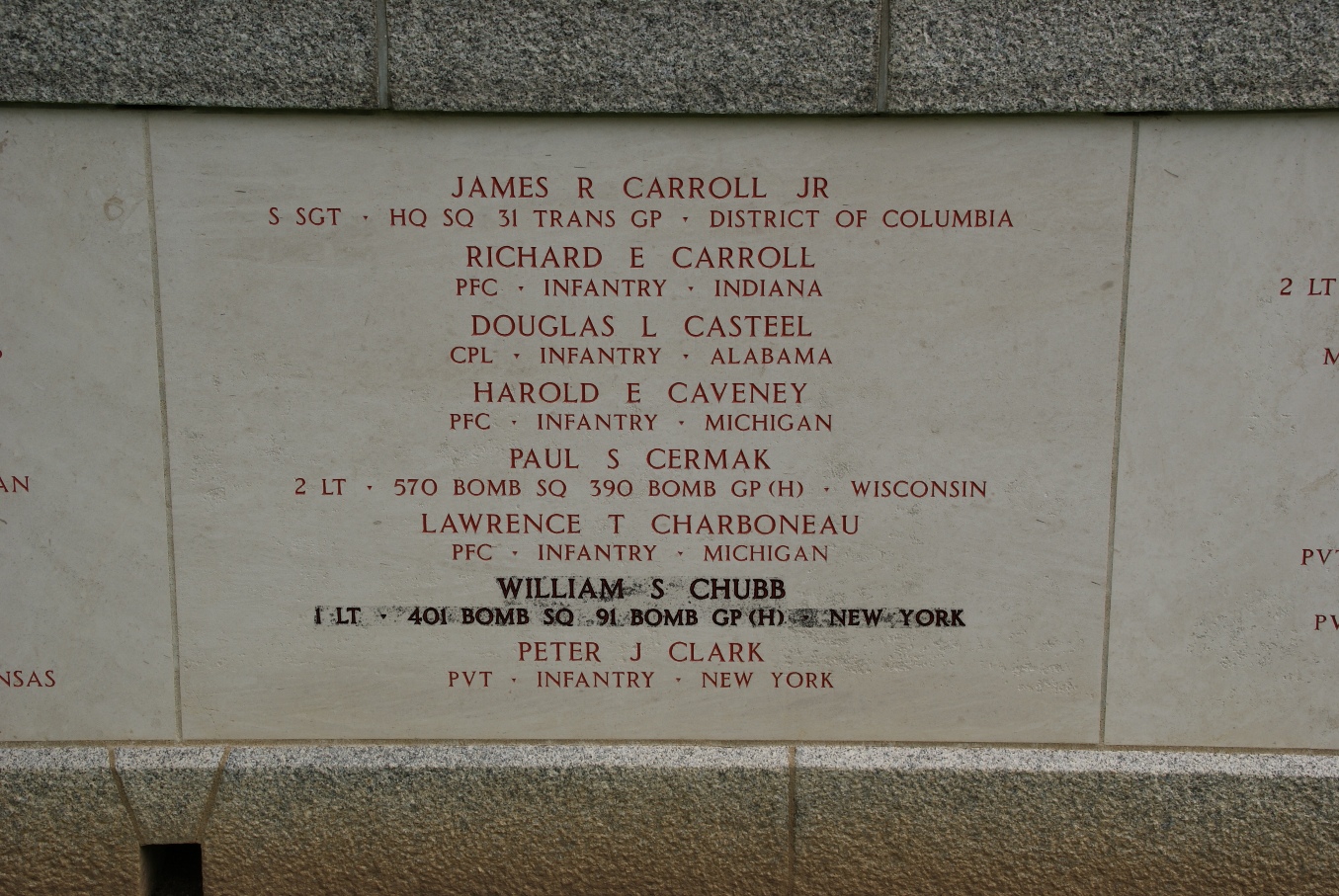 chubb william tombe