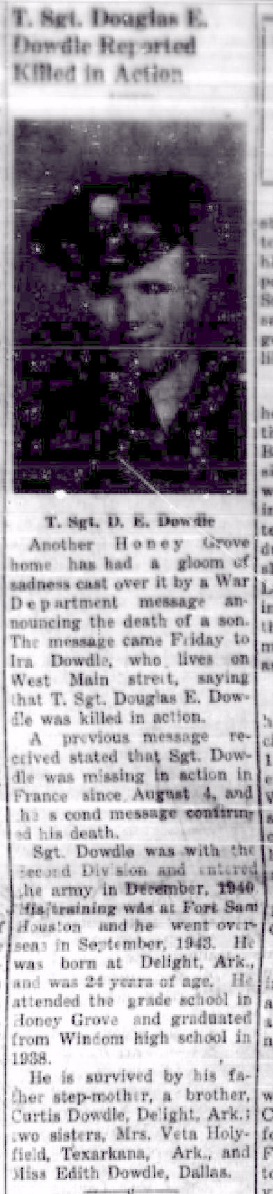 dowdle douglas obit