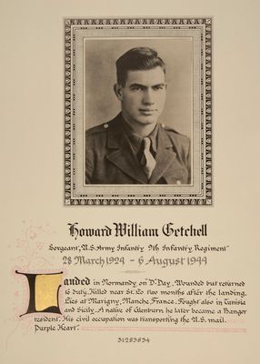 GETCHELL Howard W - 39 IR 9 ID
