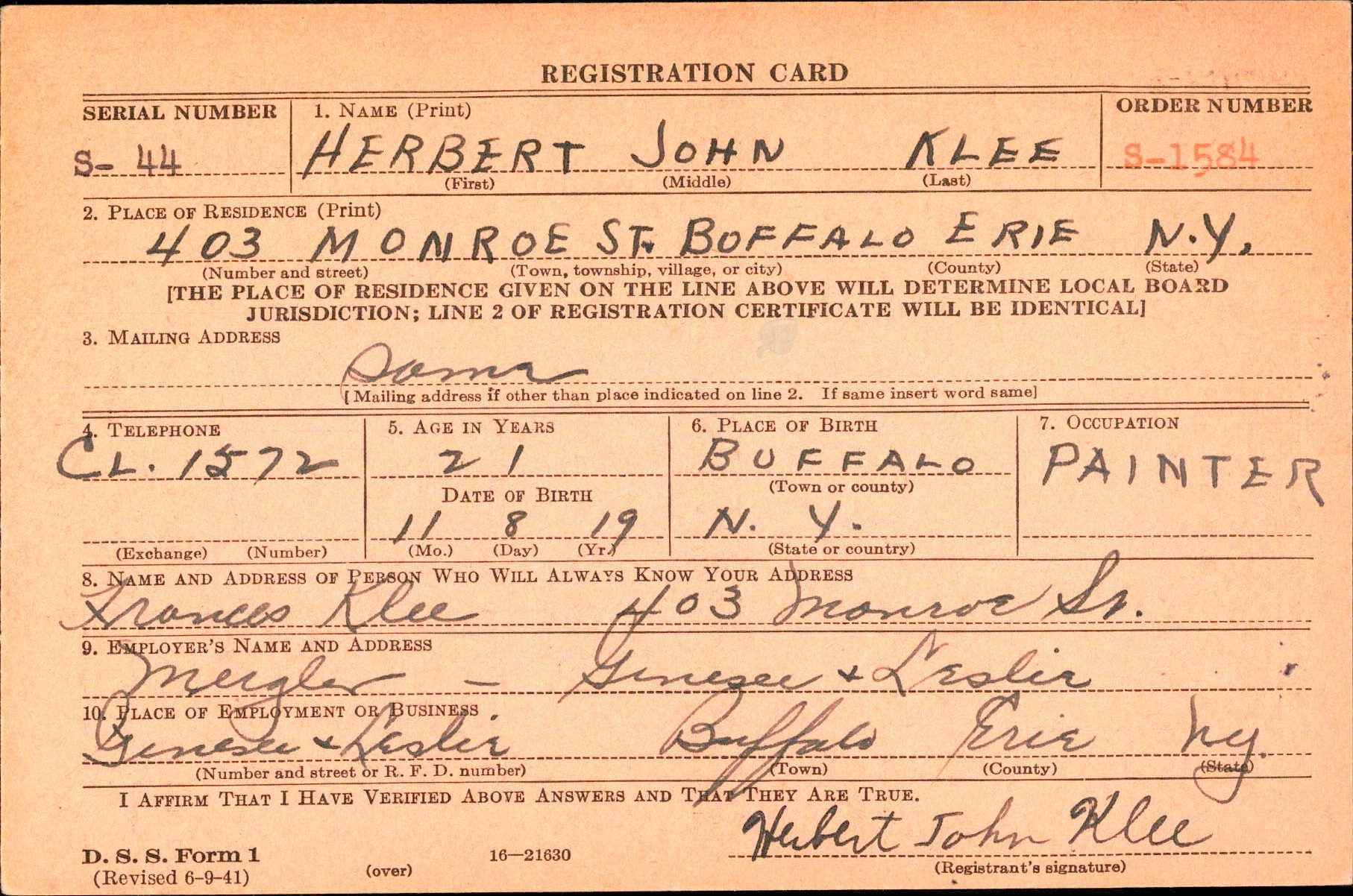 KLEE_Herbert_J