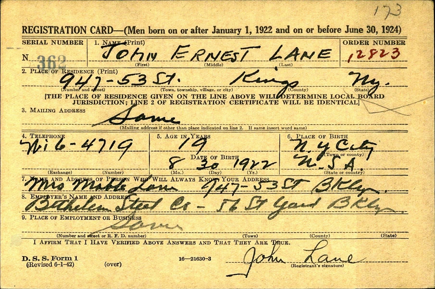lane john e