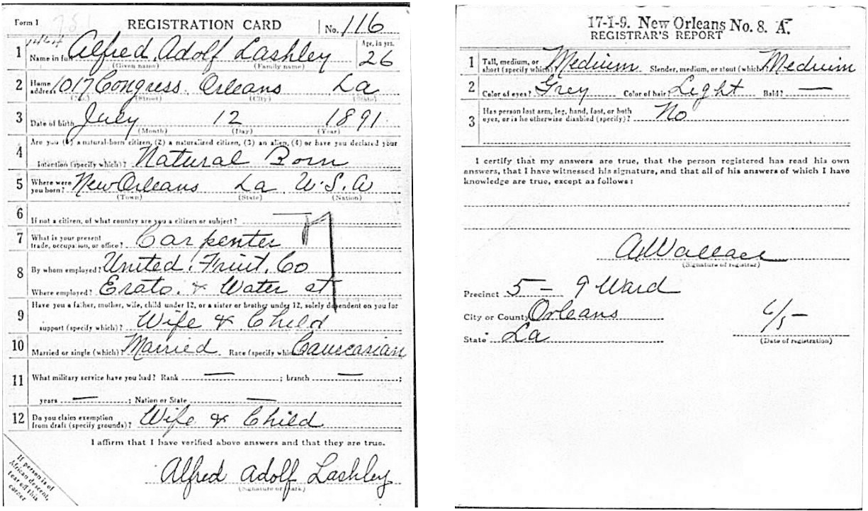 LASHLEY Alfred A