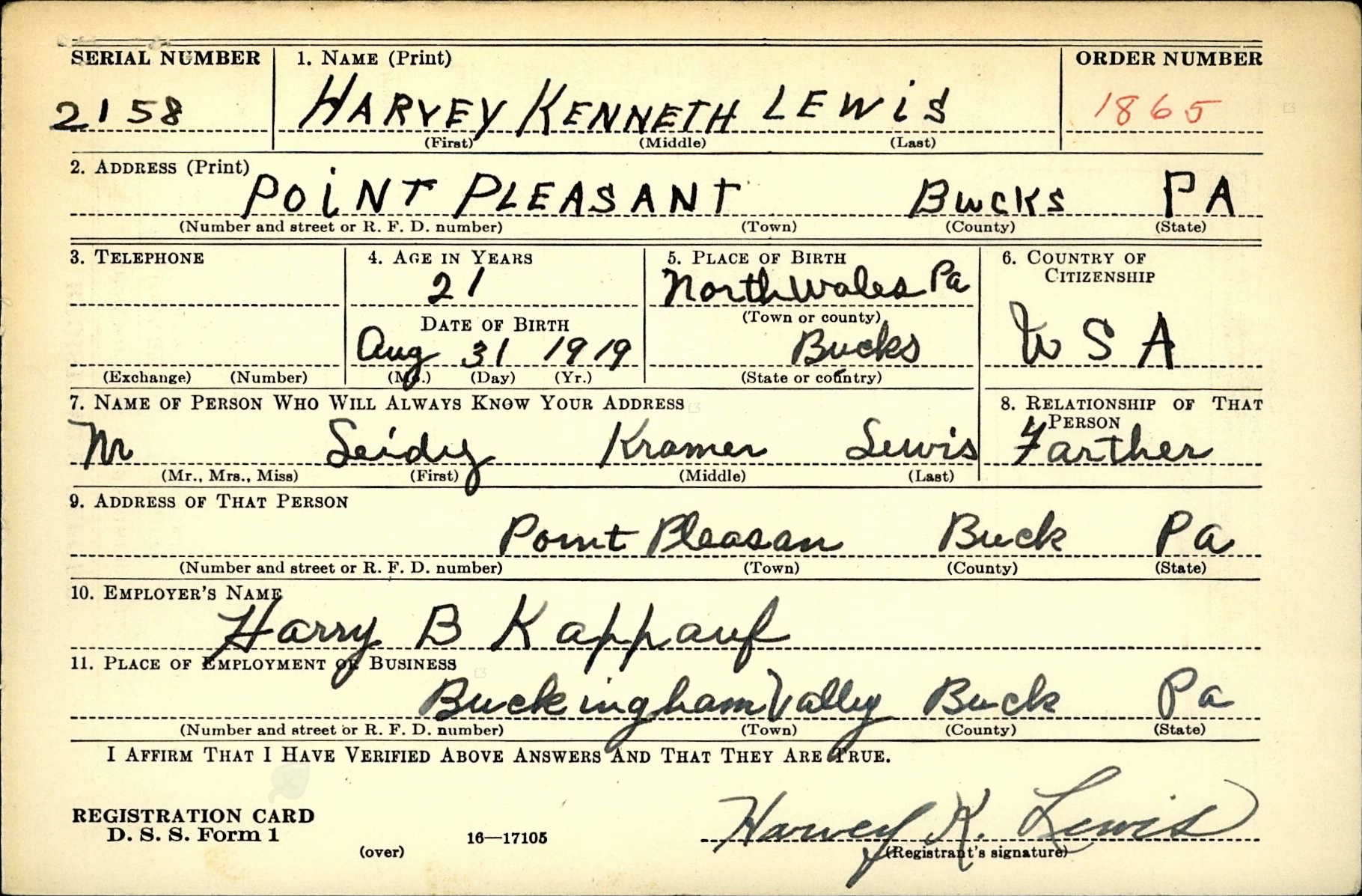LEWIS Harvey K - 112 IR 28 ID