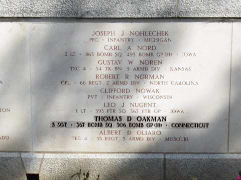 OAKMAN thomas d tombe