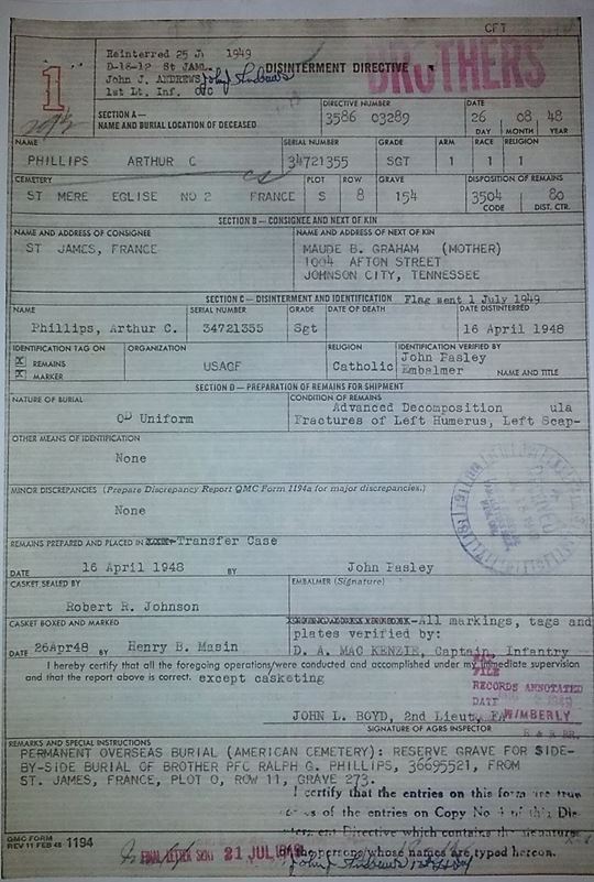 phillips arthur c report
