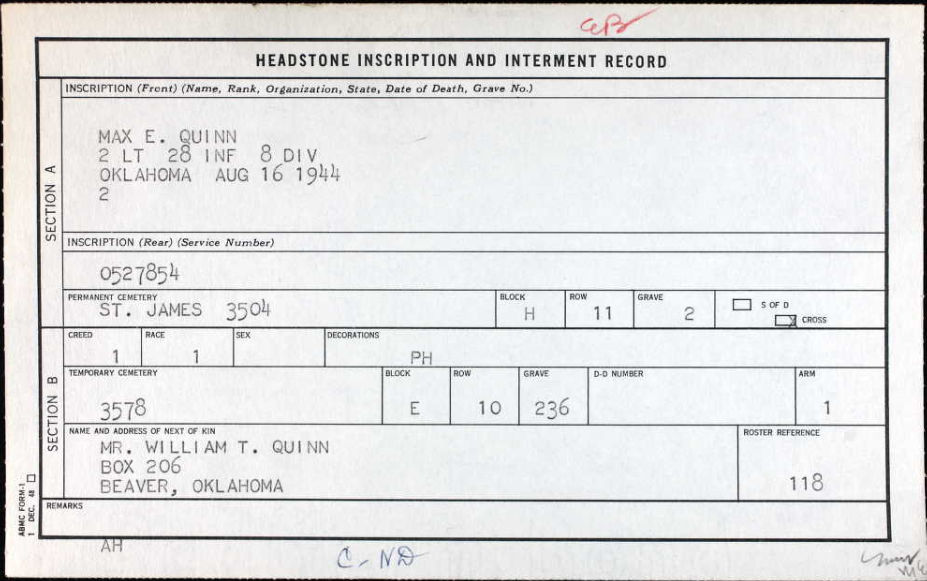 QUINN Max E - 28 IR 8 ID