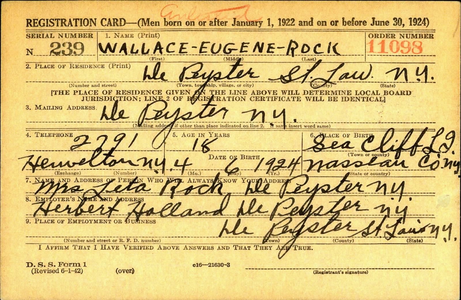 Wallace E. Rock