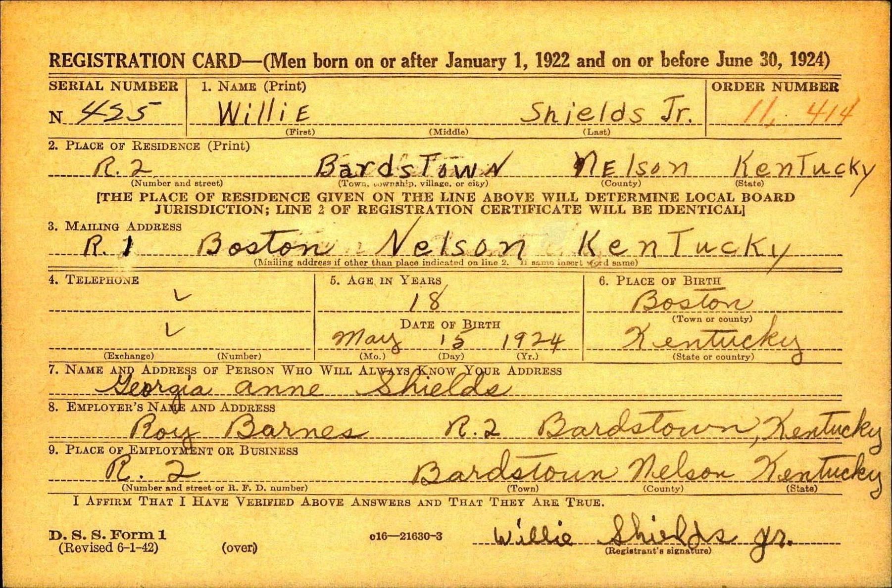 Willie Shields