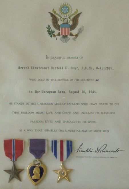 SUHR Burtell E medaille