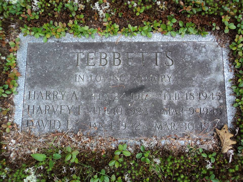 TEBBETTS harry a stele