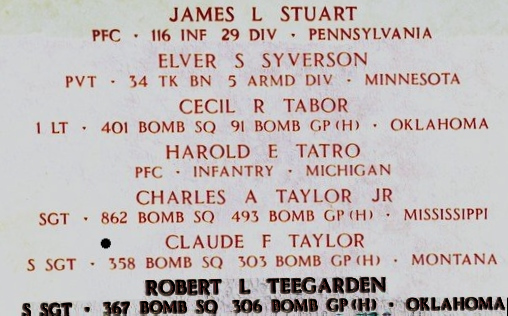 teegarden robert tombe