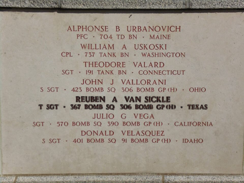 vansickle reuben tombe